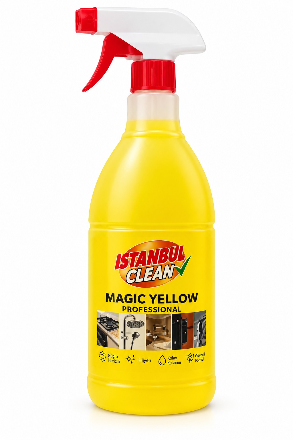 İstanbul Clean Magic Yellow Professional beyaz arka planlı orijinal ürün fotoğrafı